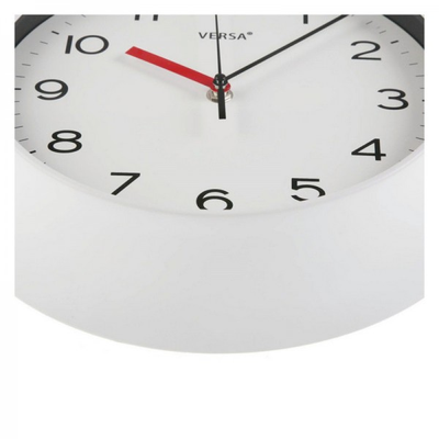 Horloge Murale Plastique (6,6 x 29,3 x 29,3 cm) Blanc