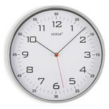 Horloge Murale Plastique (4,5 x 30,5 x 30,5 cm) Argent