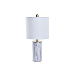 Lampe de bureau DKD Home Decor Doré Blanc 220 V 50 W Moderne (23 x 23 x 47 cm)