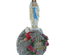Statue musicale de l'Apparition de Lourdes en résine colorée 19cm