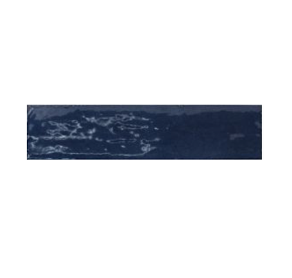 TRIBECA BLUE NOTE - Carrelage style ancien nuancée 6x24,6 cm bleu foncé brillant