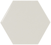 SCALE HEXAGONE - MINT - Faience 12,4 x10,7 cm hexagonal Vert sage
