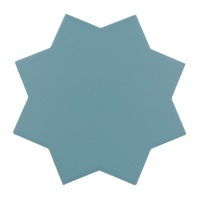 PORTO STAR AZURE  - Carrelage en étoile 16,8x16,8 cm bleu azur 30628