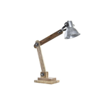 Lampe de bureau DKD Home Decor Argenté Marron 220 V 50 W (50 x 15 x 65 cm)