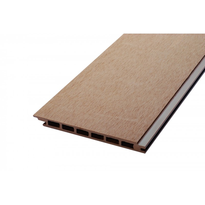Lame de bardage bois composite alvéolaire L 270 cm / l 17,1 cm / E 1, 5 cm - Coloris - Brun rouge, Epaisseur - 1.5cm, Largeur - 17.1 cm, Longueur - 270 cm, Surface couverte en m² - 0.461