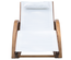 Chaise longue à bascule bois textilène