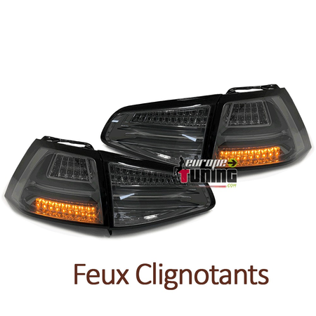 FEUX FUMES PACK SPORT DOUBLES BANDES LED POUR VW GOLF 7 PH1 2012-2017 (05466)