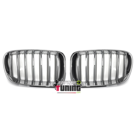 GRILLES CALANDRES SPORT CHROME  POUR BMW X3 F25 2010-2014 (03998)