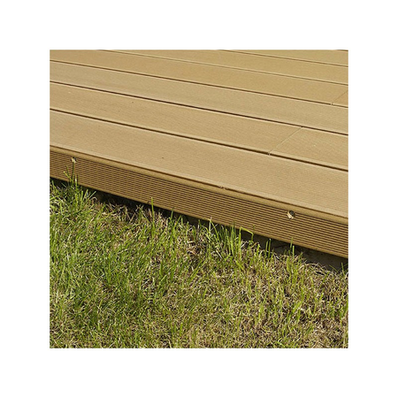 Plinthe finition terrasse bois composite - Coloris - Brun rouge, Epaisseur - 1cm, Largeur - 5.5 cm, Longueur - 200 cm, Surface couverte en m² - 4