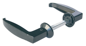 Béquille double vernis noir carré 8mm - TORBEL - A29010