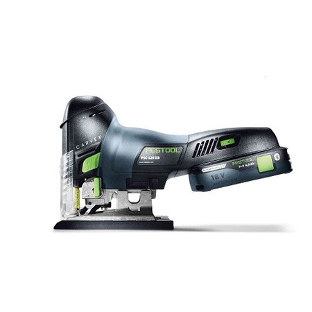 Scie sauteuse 18V CARVEX PSC 420 HPC 4 EBI-Plus + batterie 4 Ah + chargeur TCL 6 + Systainer 3 - FESTOOL - 576525