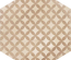 TERRA ASTRO HEXAGONAL BEIGE - 25x21,6 cm - Carrelage aspect ciment vieilli