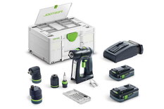 Perceuse-visseuse 18V C 18 HPC 4,0 I-Set + 2 batteries 4Ah + chargeur + coffret SYSTAINER SYS3 - FESTOOL - 577617