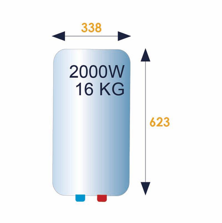 Chauffe-eau électrique RISTRETTO rond 30L sur évier - THERMOR - 231020