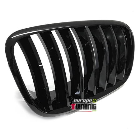 GRILLES CALANDRES SPORT NOIRES BRILLANTES BMW X5 E70 & X6 E71 (05012)