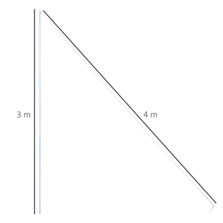 Mât de fixation réglable pour voile d'ombrage métal blanc