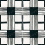 CAPRICE DÉCO - CLOTH B&W - Carrelage 20x20 cm aspect carreaux de ciment noir et blanc Taille 20 x 20 cm
