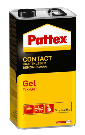 Colle néoprène contact gel bidon 4,25kg - PATTEX - 1419285