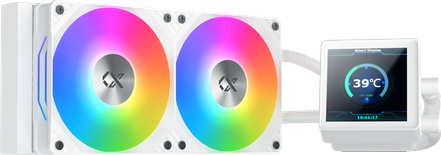 Kit Watercooling AIO Xigmatek Connect RGB - 240mm (Blanc)