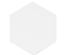 COIMBRA WHITE 30631- Carrelage 17,5x20 cm hexagonal uni aspect carreaux de ciment blanc