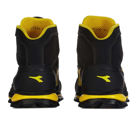 Chaussures de sécurité hautes GLOVE II HIGH S3 SRA HRO noir/jaune P44 - DIADORA SPA - 701.170234