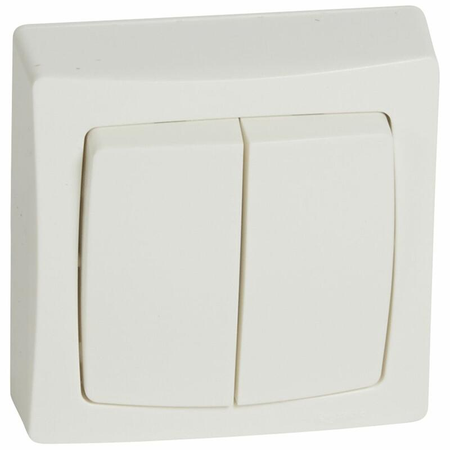 Interrupteur double va-et-vient ASL pour appareillage saillie 250V - LEGRAND - 086020