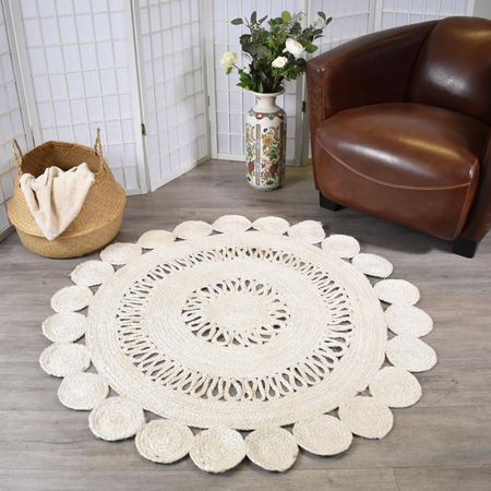 Tapis rond en jute tissé main ESPRIT Care&Fair