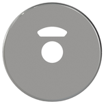 Paire de rosaces inox 6420 à condamnation à voyant pour LINOX - VACHETTE - 044215