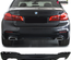 DIFFUSEUR SPORT NOIR DOUBLE SORTIE DUPLEX POUR BMW SERIE 5 G30 EN PACK M (04951)