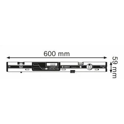 Niveau électronique GIM 60 L pointeur laser 60cm - BOSCH - 0601076900