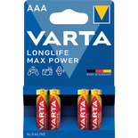 Blister de 4 piles LONGLIFE Max Power LR03 AAA 1,5V - VARTA - 4703110404