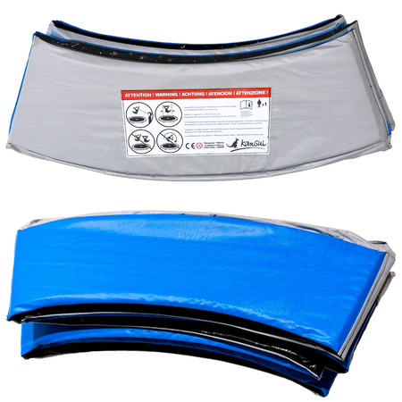 Kangui - Coussin de protection trampoline Ø 305 cm - Bleu et Gris