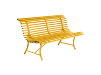 Banc de jardin en métal Louisiane Miel - Fermob