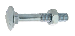 Boulon pour bois à tête ronde collet carré Japy classe 4.8 DIN 603/555 12X130 boîte de 10 - ULTIMA - 80412130