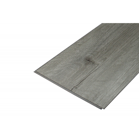 Sol SPC haute résistance clipsable tout en un gris 1,95 m² (couche d'usure de 0,5 mm) - Coloris - Chêne gris, Surface couverte en m² - 1,95