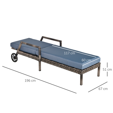 Bain de soleil inclinable matelas grand confort résine gris