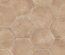 TERRA OCRA HEXAGONAL - 25 x 21.6 cm Carrelage aspect ciment vieilli