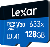 Carte mémoire Micro SD Lexar 633x - 128Go avec adaptateur
