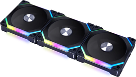 Lot de 3 Ventilateurs de boitier Lian Li Uni Fan SL V2 RGB - 12cm (Noir)