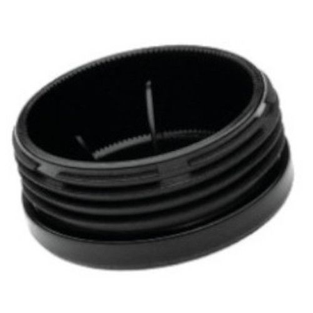 Embout intérieur rond plastique noir 60mm - FORTAPS - 20-60