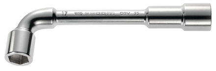 Clé à pipe débouchée forgée 6x6 pans 23mm L.240mm - FACOM - 75.23