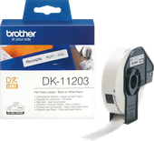 Rouleau de 400 étiquettes adhésives Brother DK-11203 - 17x87mm (Blanc)