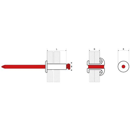 Rivet blanc RAL 9003 4X16 boîte de 250 - SCELL-IT - PWD4016