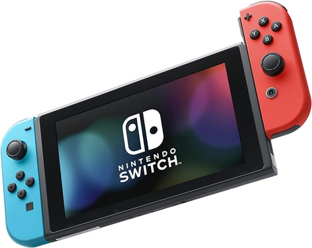 Nintendo Console Switch avec Joy-Con bleu néon et rouge néon