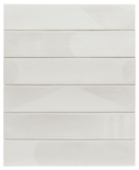 WADI DECOR SNOW - Carrelage 6x30 cm rectangulaire brillant blanc 30067