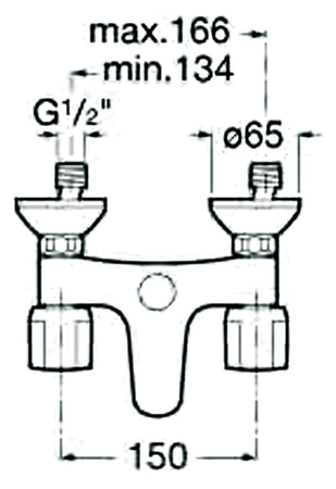 Mélangeur bain-douche bicommande NIAGARA sans raccord - ROCA - A5A0270C00