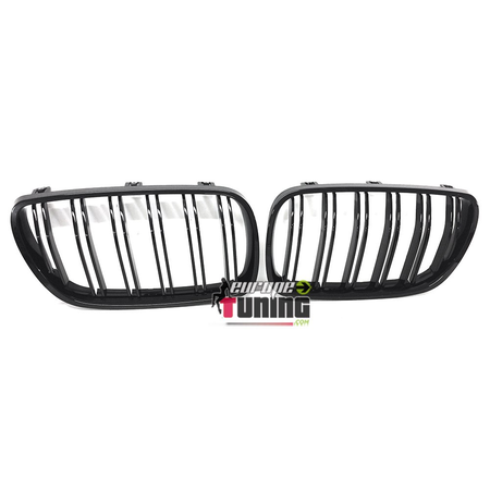 GRILLES CALANDRES SPORT NOIRES DOUBLE AILETTES BMW X3 E83 2006-2010 (04828)