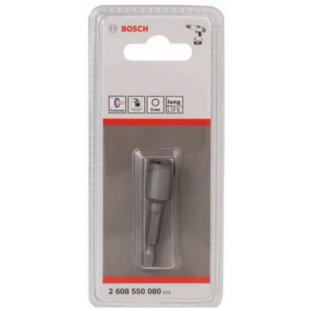 Douille de serrage 1/4'' diamètre 8mm longueur 50mm - BOSCH - 2608550080