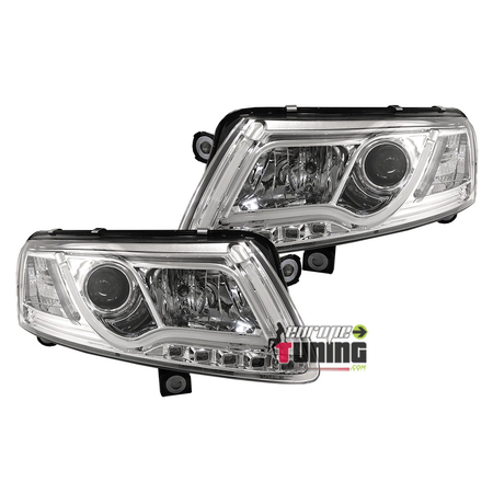 PHARES FEUX AVANTS DIURNE XENON LIGHT BAR LED AUDI A6 C6/4F 2004-2008 (02839)