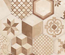 TERRA COLONIALE HEXAGONAL BEIGE- 25x21,6cm - Carrelage aspect ciment vieilli